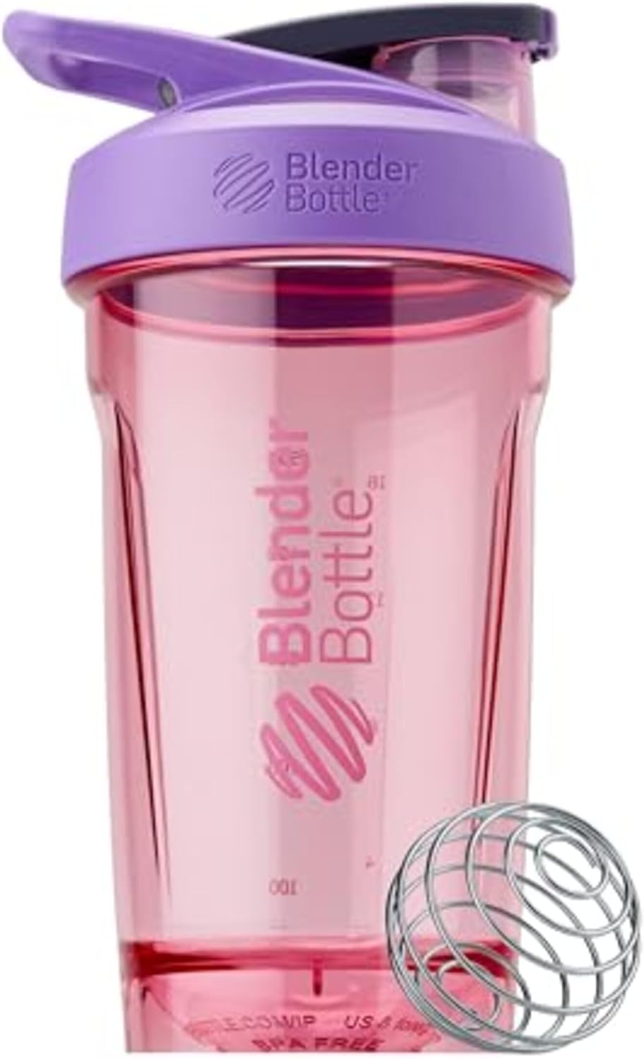 Blenderbottle Strada Shaker Cup Perfect for Protein Shakes and Pre Workout, 24-Ounce, Purple image number 5