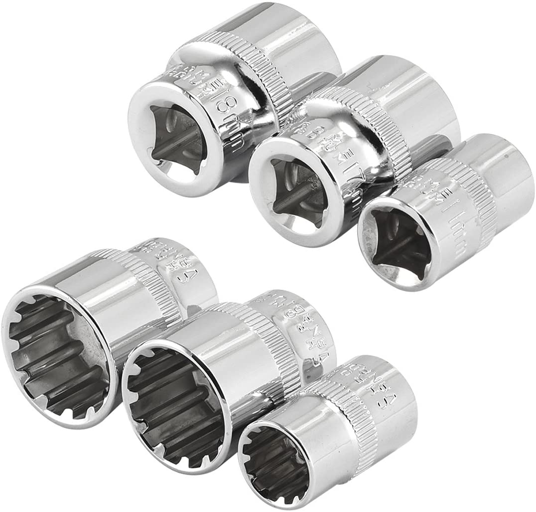 Neiko 02488A 3/8 Drive Universal Spline Socket Set 18 Piece | Metric image number 4