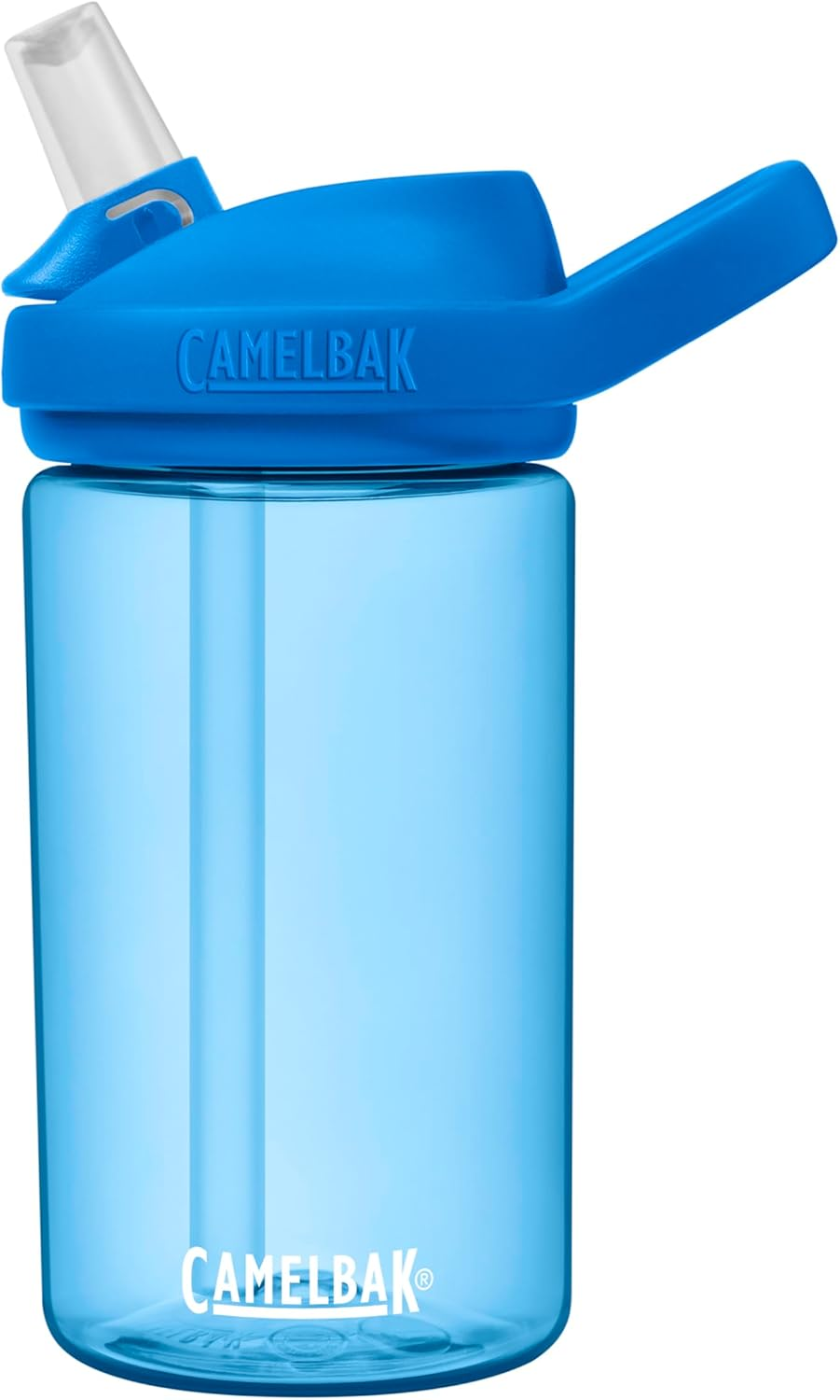 Revolutionizing Nursery/Kindergarten Hydration! Automatic Open and Close Straw Camelback Ediplus Kids Tritan 400Ml True Blue Water Bottle Water Bottle Lightweight Compact Dishwasher Safe Kids