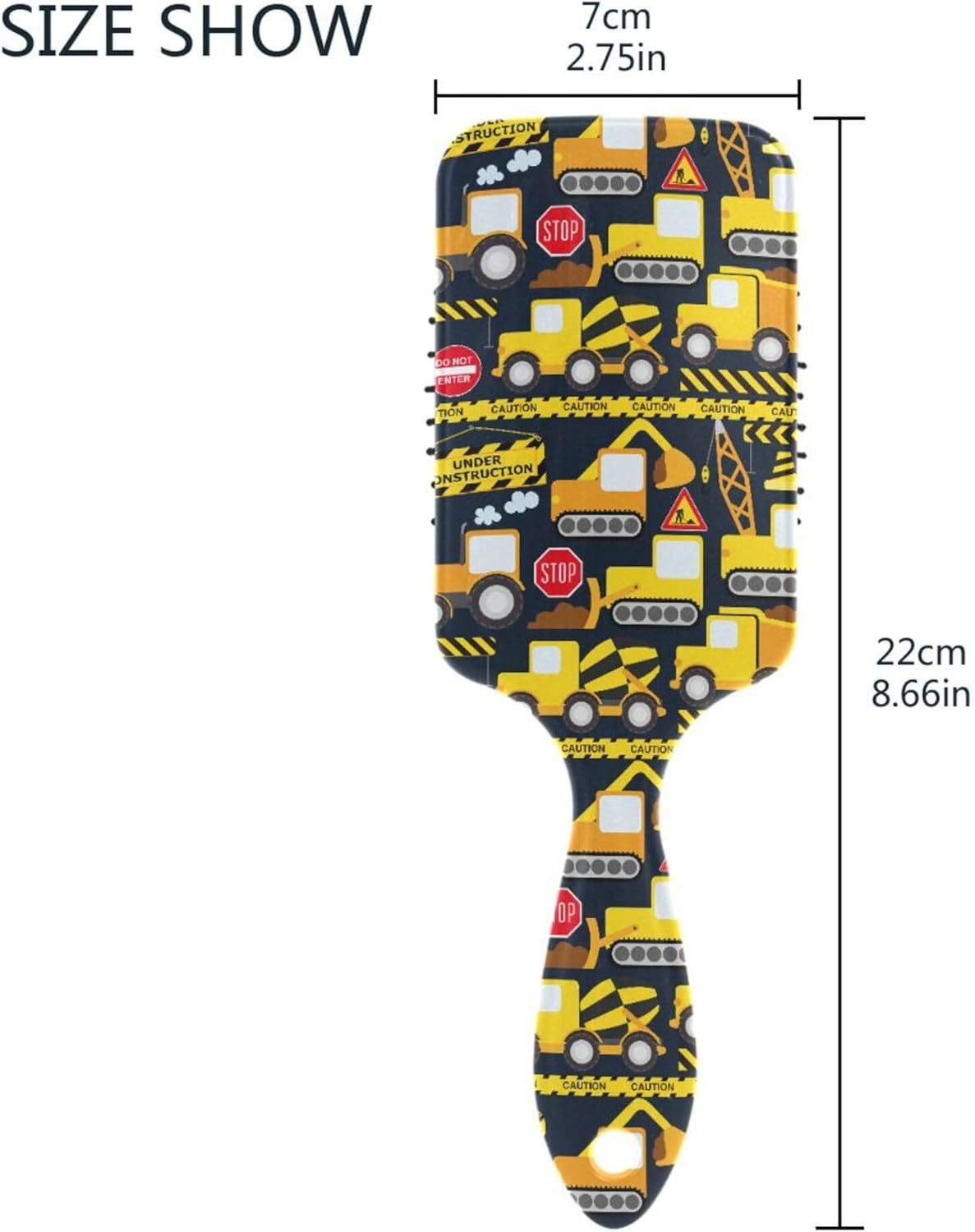 Air Cushion Hair Brushes Construction Personnel and Vehicles Paddle Brushes Wet and Dry Hairbrushes for All Hair Types Detangling and Adding Shine