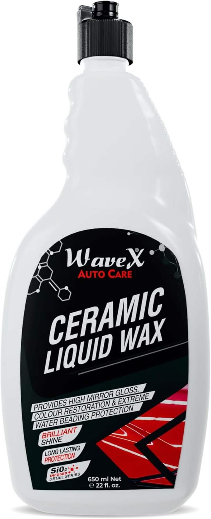 Wavex Sio2 Ceramic Liquid Wax for Cars and Bikes 650 Ml | Gives Deep Gloss and Ultimate Hydrophobic Protection image number 1