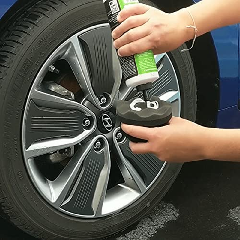 IPELY 2 Pack Large Tire Dressing Applicator Pad, Durable and Reusable Hex-Grip Tire Detailing Tool for Applying Tire Shine image number 2