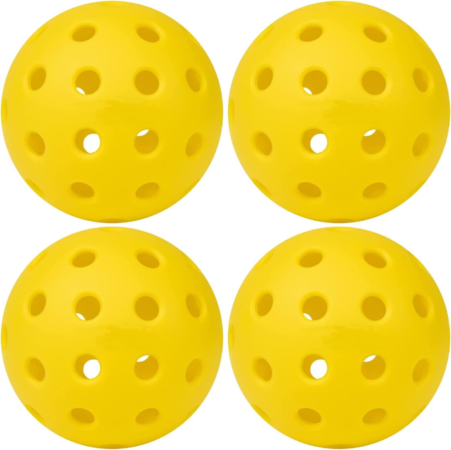 Emapoy Pickleballs Balls,Outdoor Pickleballs Balls, Sports Outdoor Pickleballs, Pickle Ball Outside, 4 Bulk Packs of Pickleballs