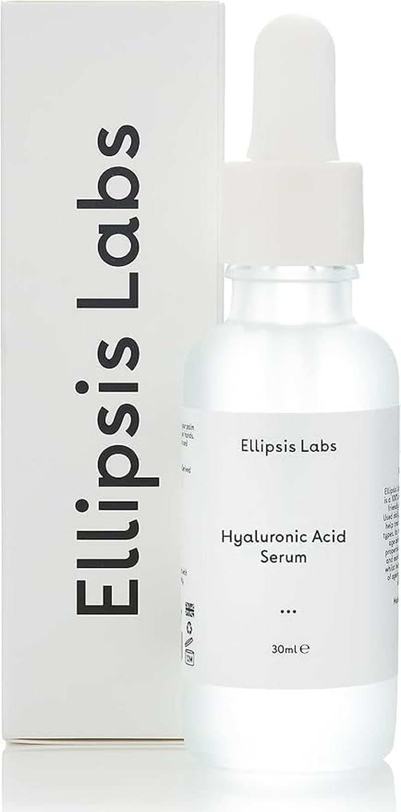 Hyaluronic Acid Serum by Ellipsis Labs &ndash; Vegan-Friendly Facial Serum for Intense Hydration and Moisture, Improves Elasticity, Softens Skin, Non-Greasy Formula for All Skin Types, 30Ml image number 4