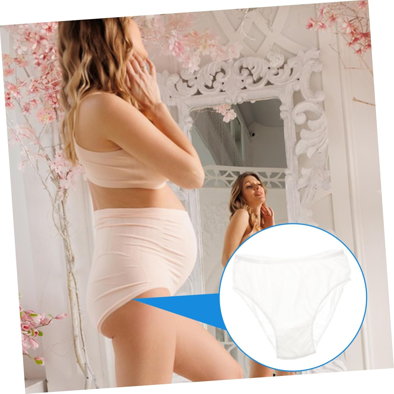 4Pcs Maternity Cotton Underwear Disposable Postpartum Confinement Pants for Pregnant Women Cotton Underwear Women