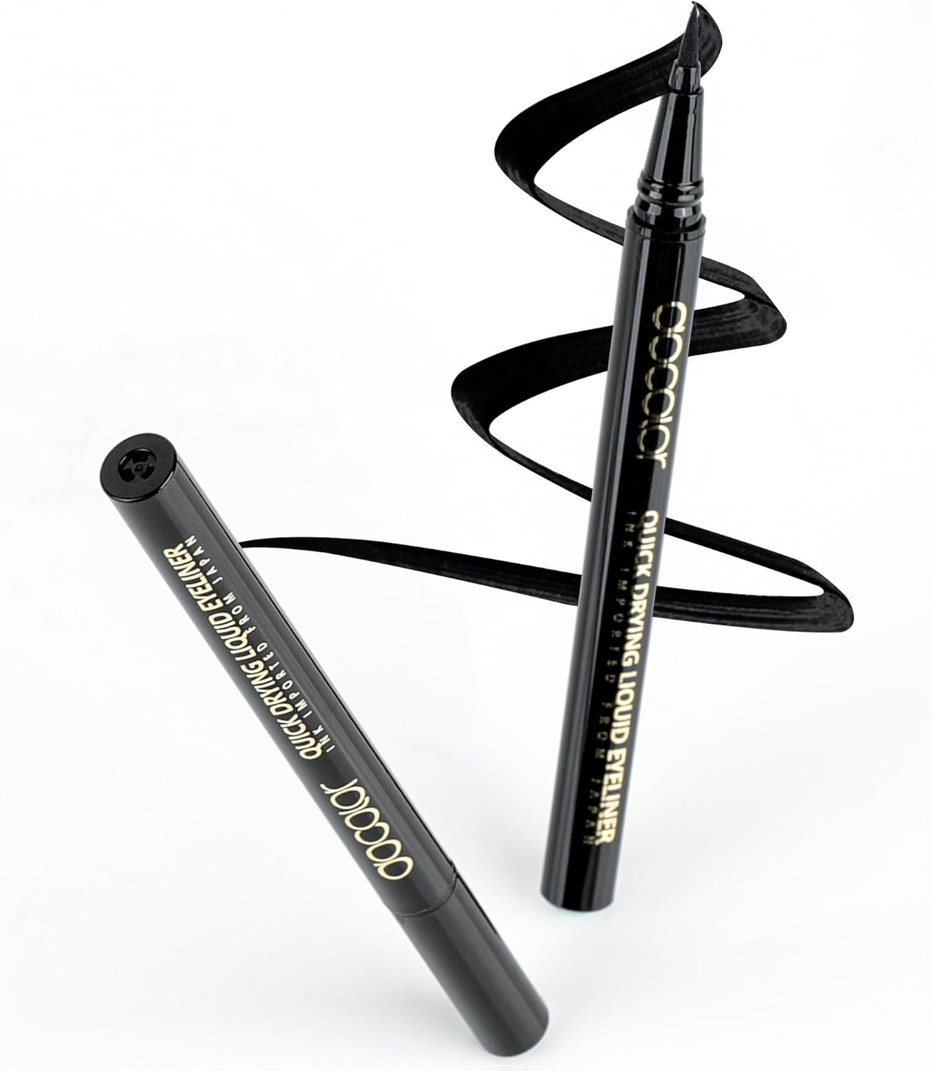 Docolor Waterproof Eyeliner, Pen Super Slim Liquid Precise - Smudge Proof All Day Long-Lasting Eye Liner (Black)