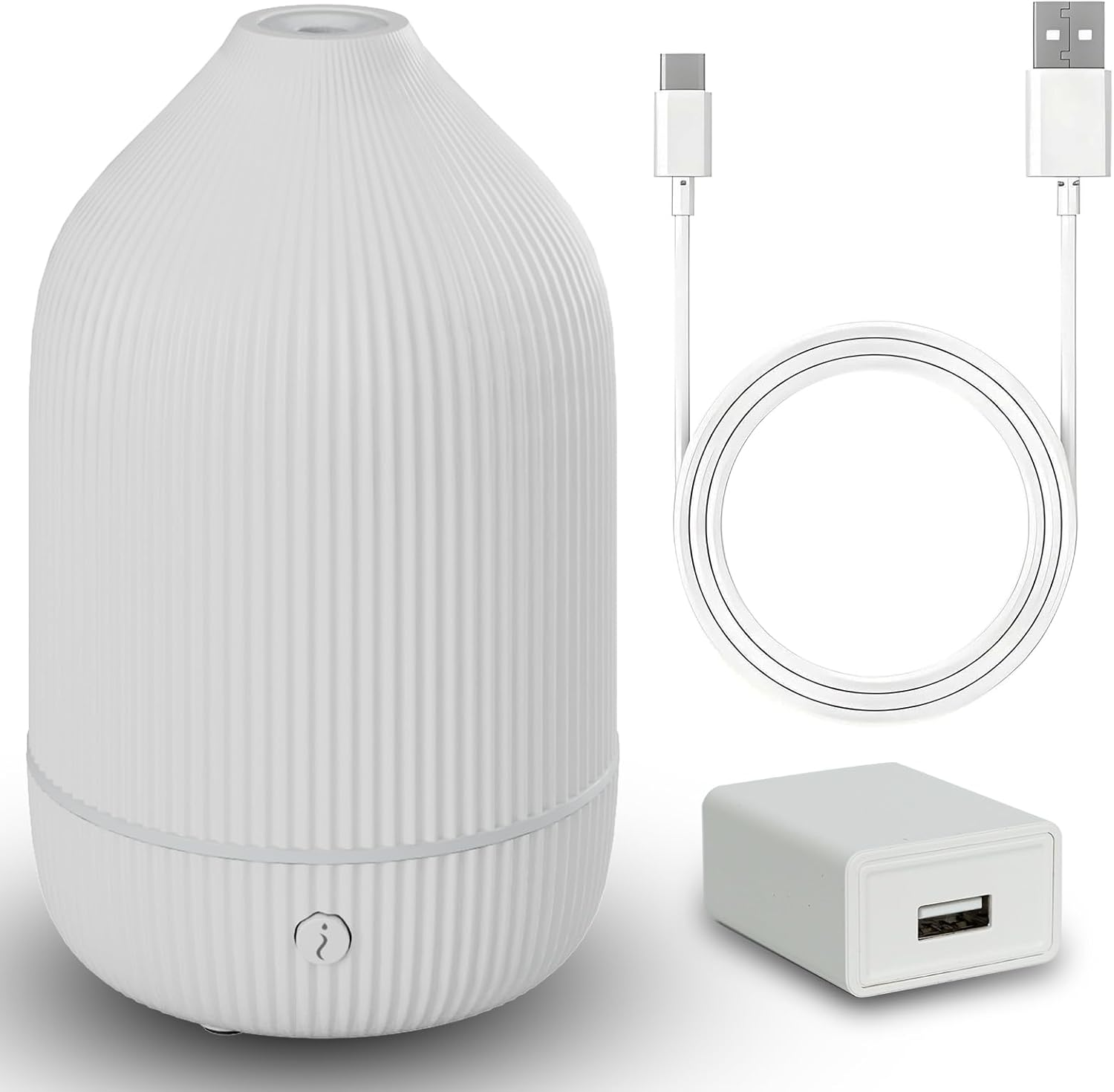 SOICARE Small Essential Oil Diffuser, 100ML Mini Aromatherapy with USB Cable & Adapter, 7 Color Changing USB Powered Aroma Scent for Home/Room/Office/Travel/Gift image number 1