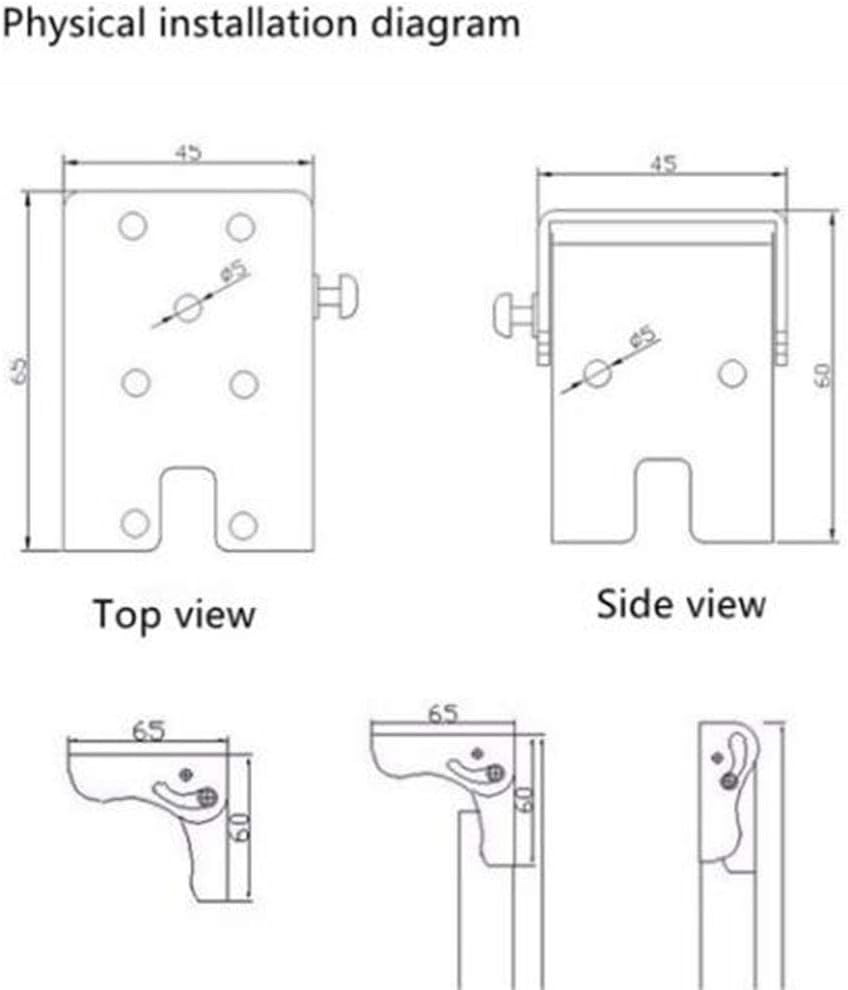 2 Pack Folding Stand with Self-Locking Hinge - Retractable Table Leg Extension for Workbench Shelf and Washing Table image number 5