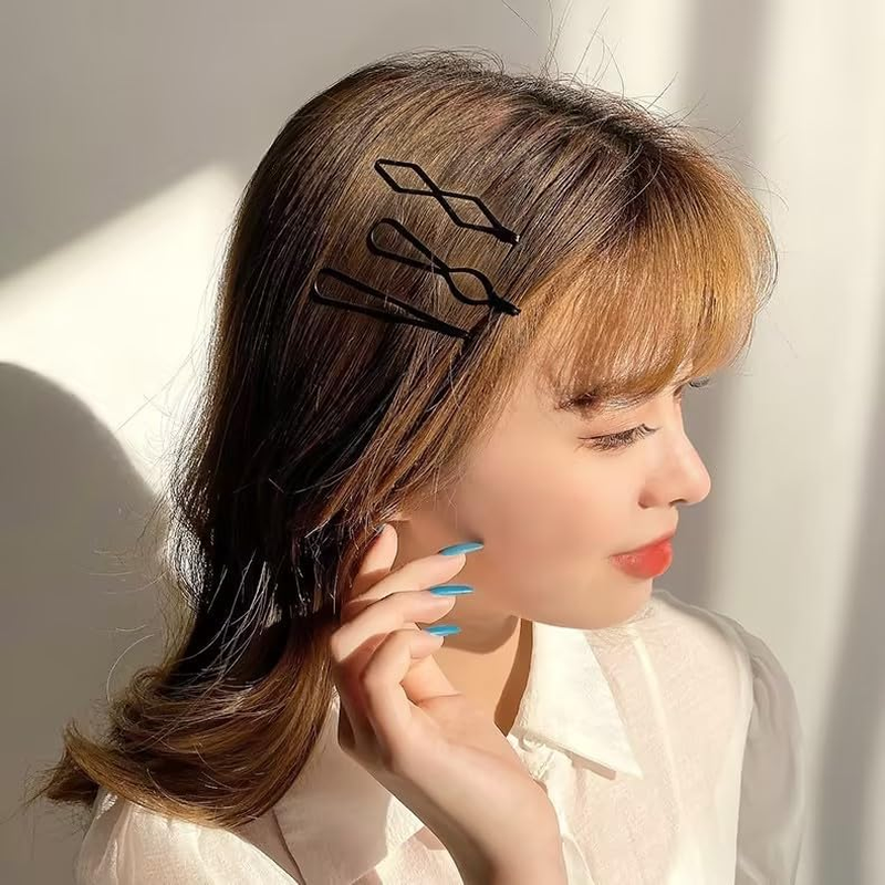 12Pcs Black Vintage Hair Pins Mini Bobby Pins Fashion BB Clip Invisible Bangs Clip Small Bobby Pins for Women and Girls Hair Styling Pins Hair Accessories image number 3