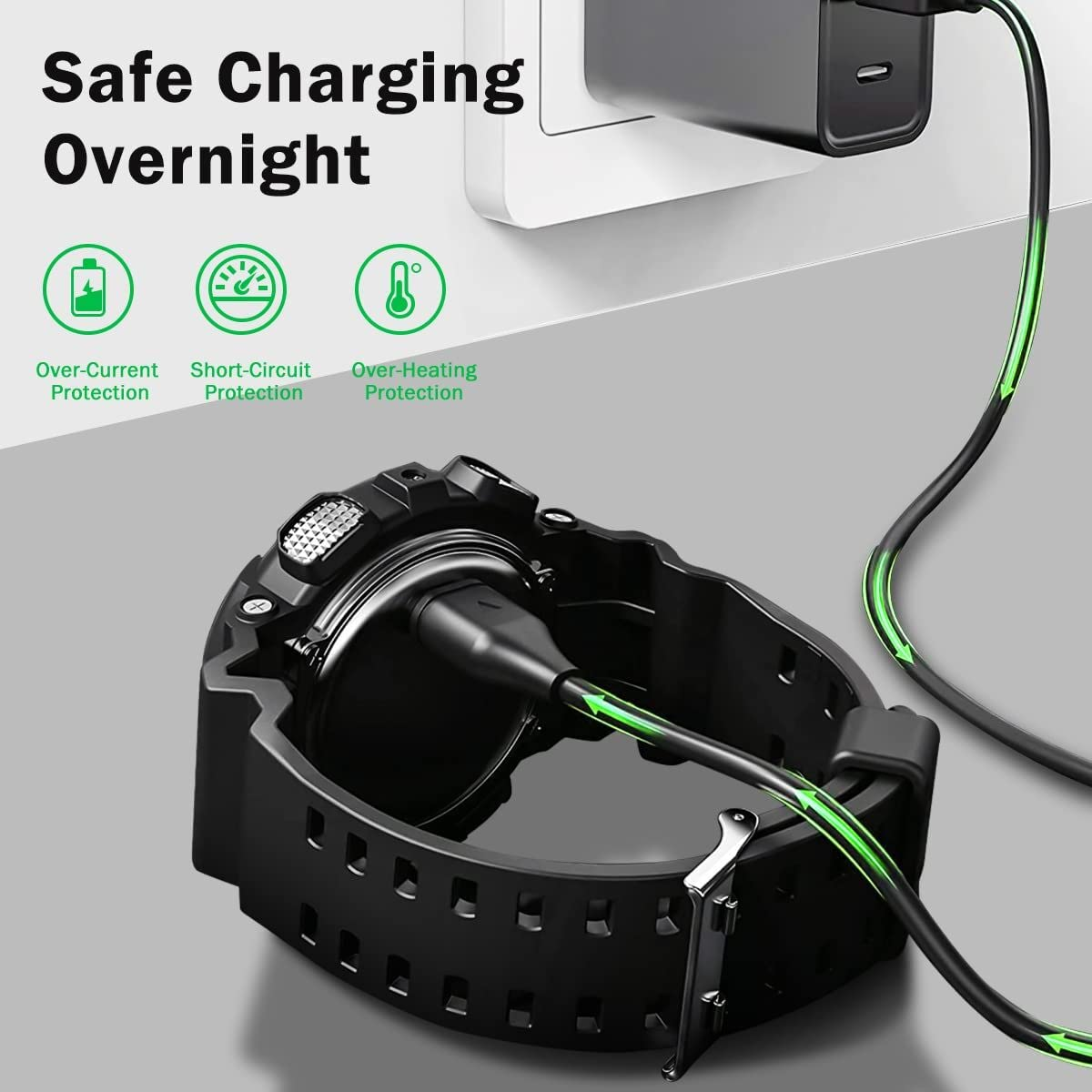 USB C Charger Cable Compatible with Garmin Fenix 5/5S/5X/6/7/7Pro/Plus,Usb Charging Cable Data Sync Wire 1M for Garmin Forerunner 265 945, Vivoactive 3 4 4S, Instinct, Venu, Quatix 5 and More image number 2