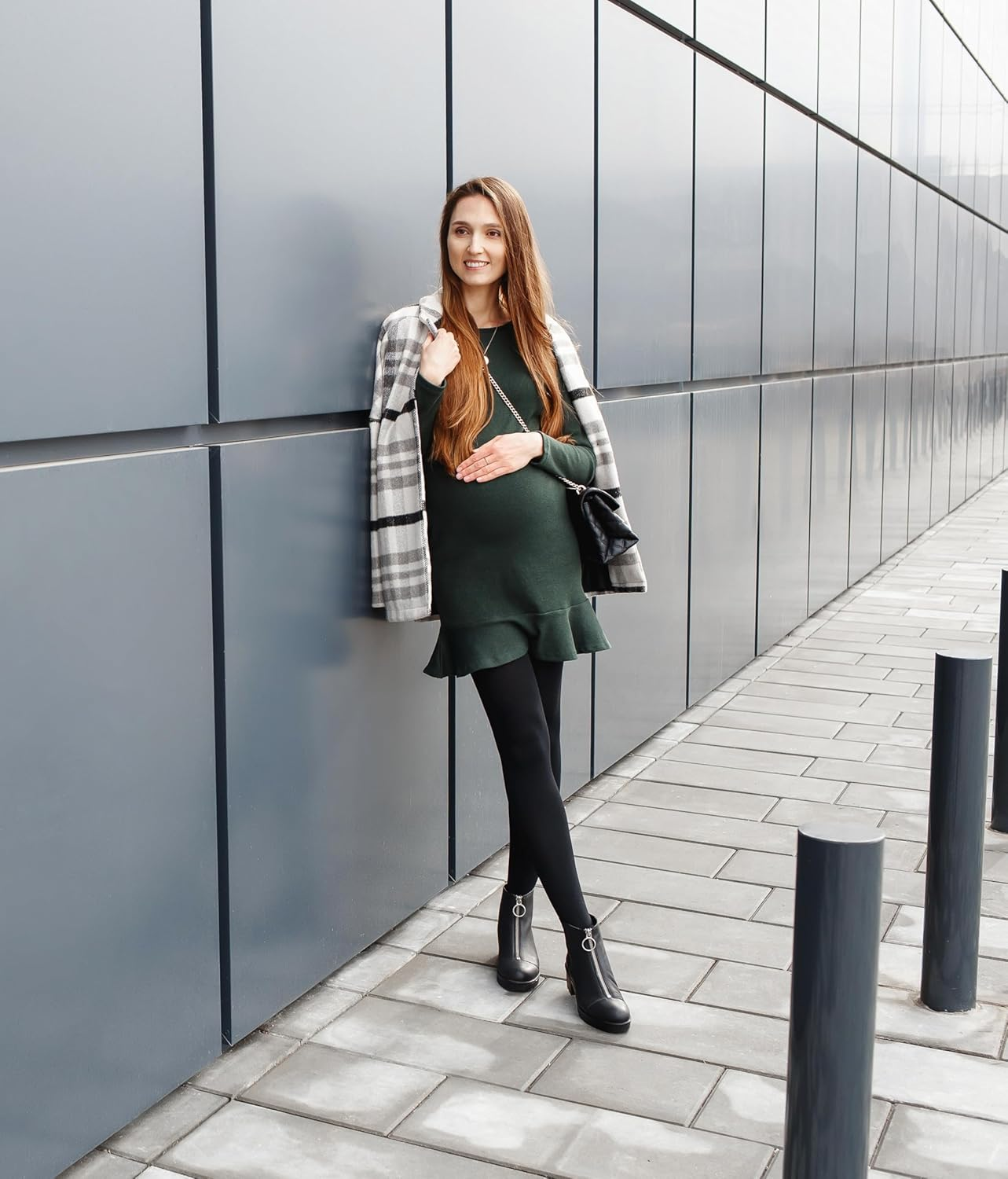 Opaque Maternity Tights, Pregnancy Tights, Comfortable Maternity Pantyhose, 100 DEN, 1Or 2 Pairs, Soft Stretch Microfiber, Sizes S - XL image number 3