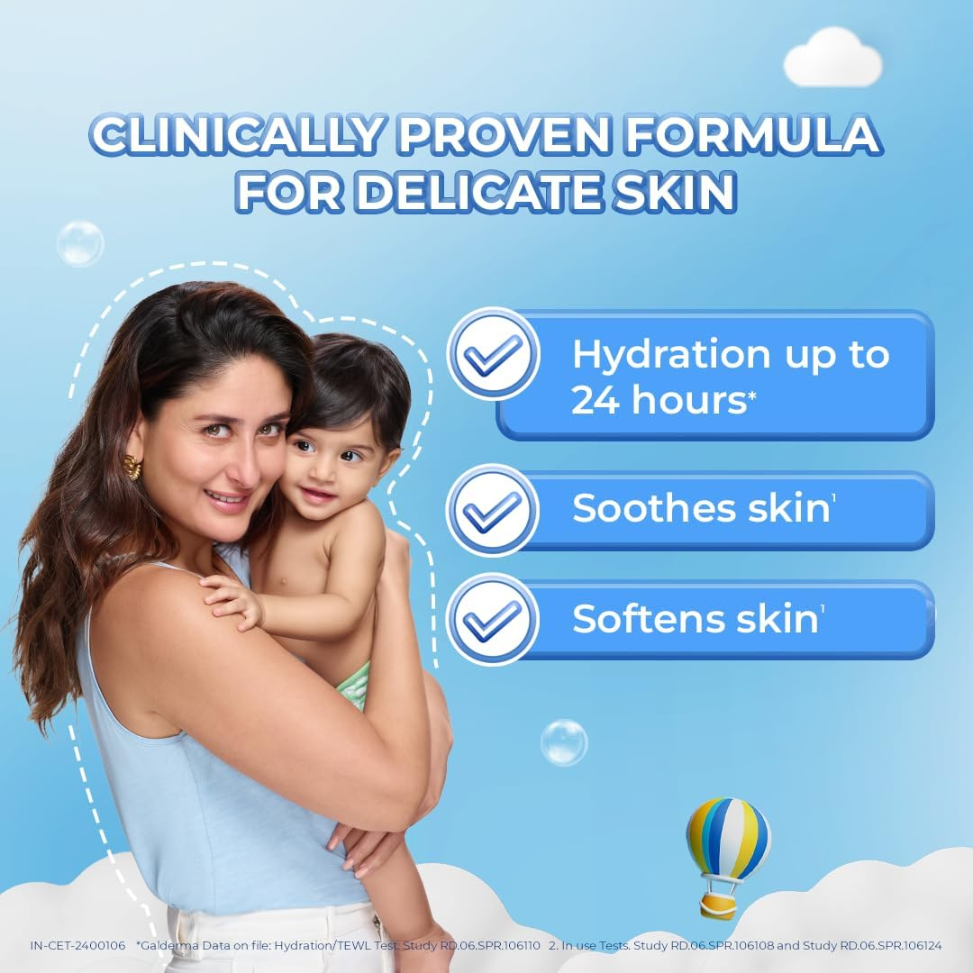 CETAPHIL Baby Daily Body Lotion 400Ml, with Shea Butter & Glycerin, Hypoallergenic, Designed for Baby'S Sensitive Skin, Dermatologist Tested (Pack of 2) image number 6