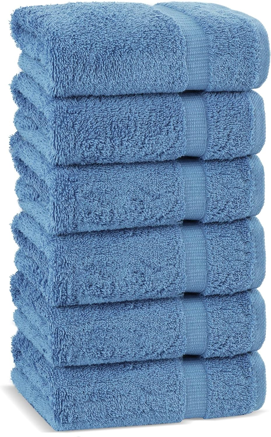 Chakir Turkish Linens | Hotel & Spa Quality 100% Cotton Premium Turkish Towels | Soft & Absorbent (8-Piece Towel Sets, Navy Blue)