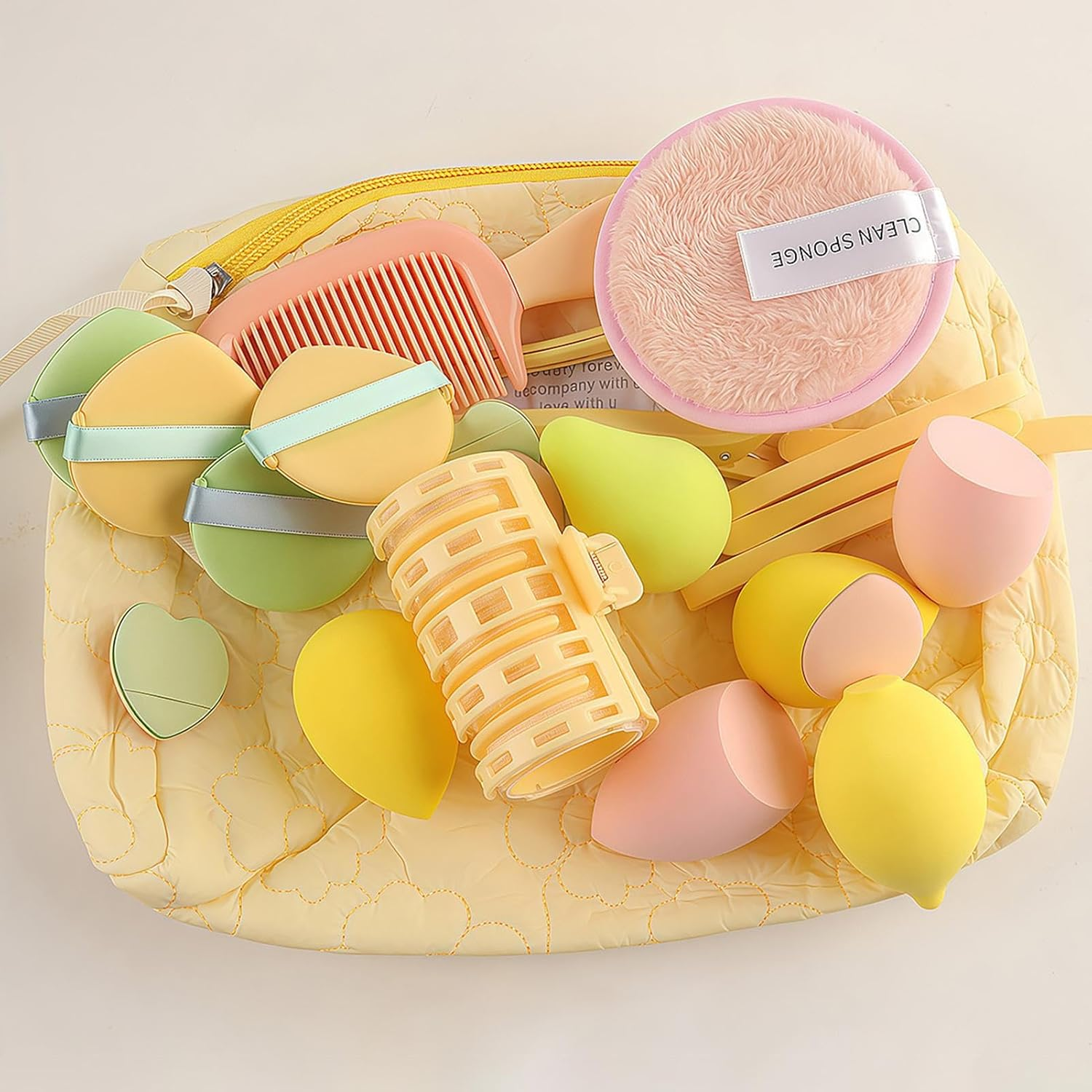 Cosmetic Tool Set - Foundation Blender & Makeup Bag Gift | Beginner-Friendly Makeup Accessories Kit | Beauty Sponge & Tools Set | Ideal Travel Organizer for Women, Wife, Daughter or Mum image number 5