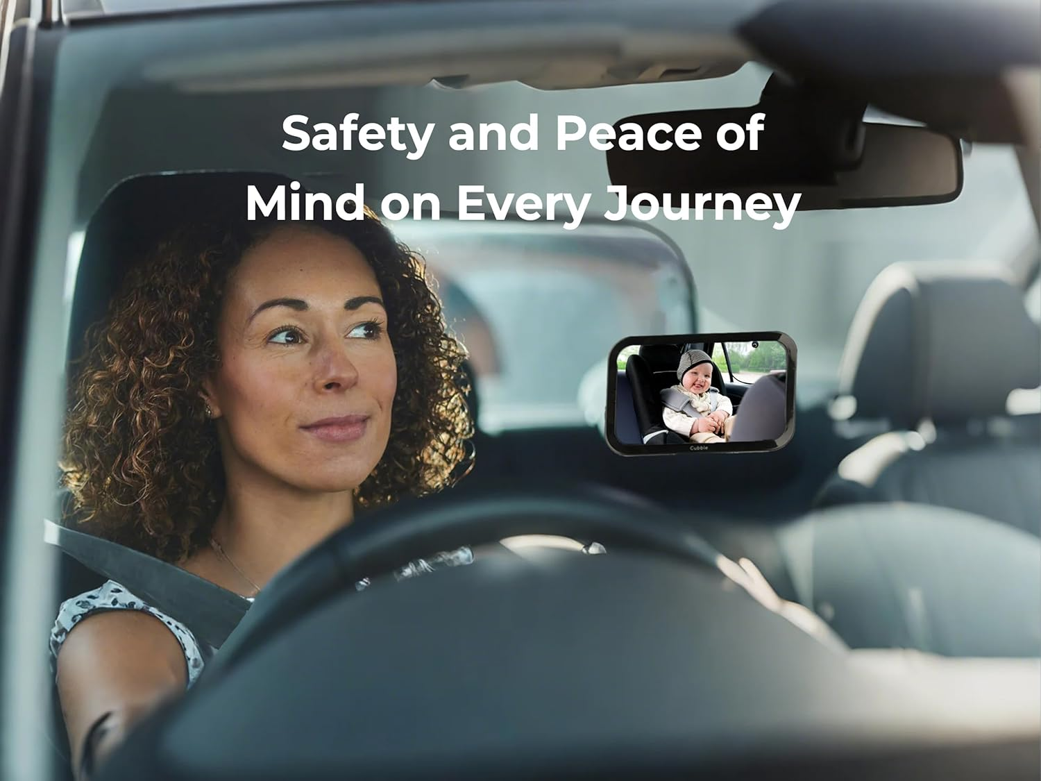 XL Baby Car Mirror &ndash; 30X19Cm Rear-Facing View &ndash; Shatterproof, Wide Angle, Easy-Install &ndash; Infant Safety Mirror for Back Seat image number 3