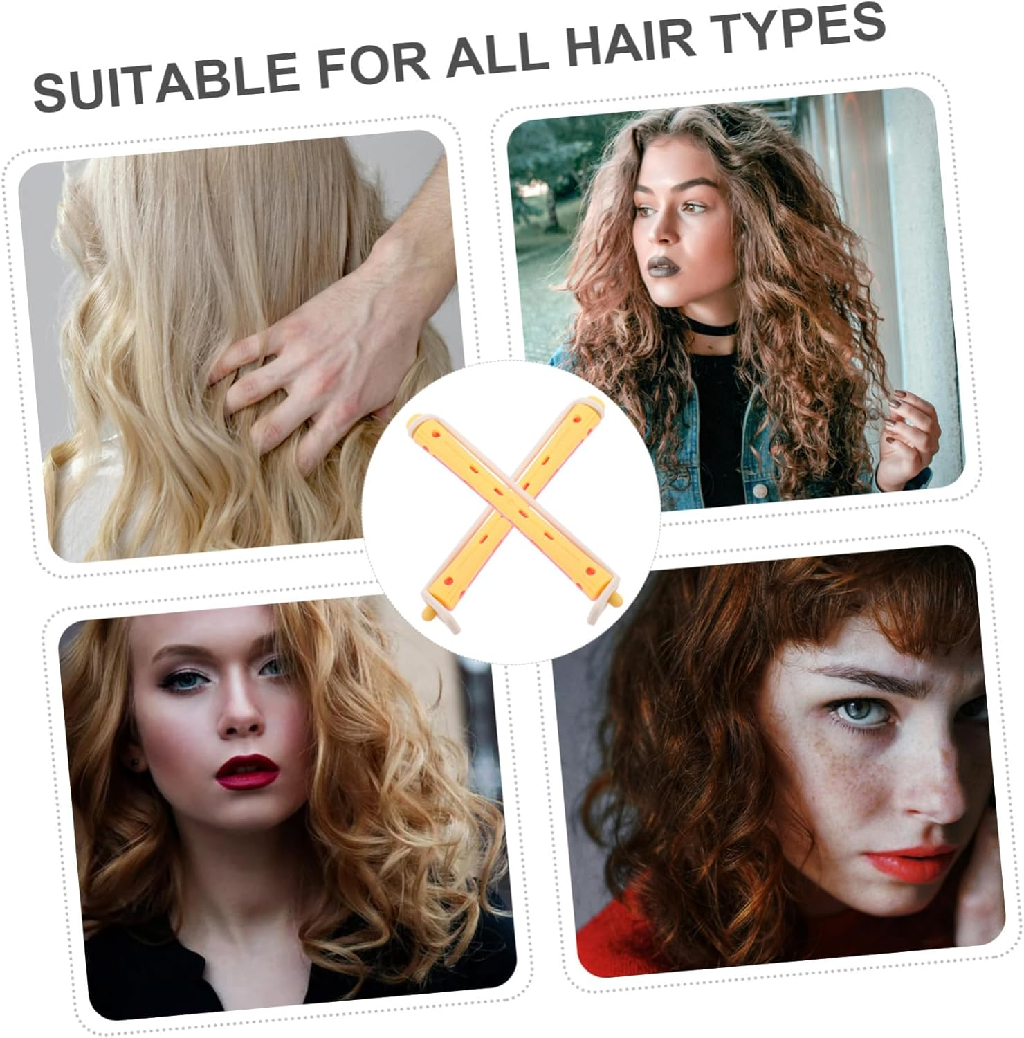 Generic 24Pcs Flexible Perm Rods for Curling Hair Durable Plastic Hair Rollers for DIY Styling Home Hairdressing Essentials Ample Tools for Creating Curls and Waves