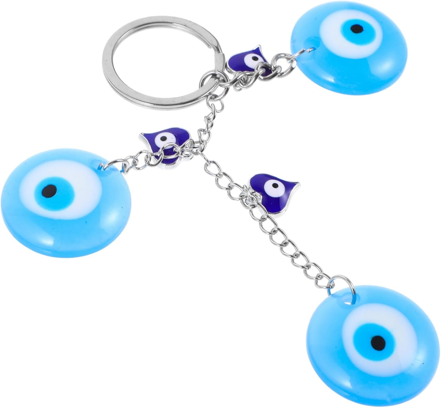 Holibanna Colorful Beads Keychain Evil Eye Key Chain for Women Backpack Pendant Bag Decoration Key Chain Accessories Stylish image number 4