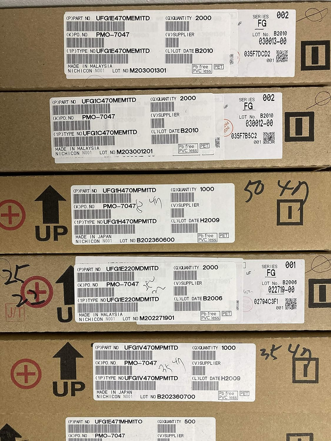 4 Pcs Nichicon KA Capacitors - 35V 33Uf image number 3