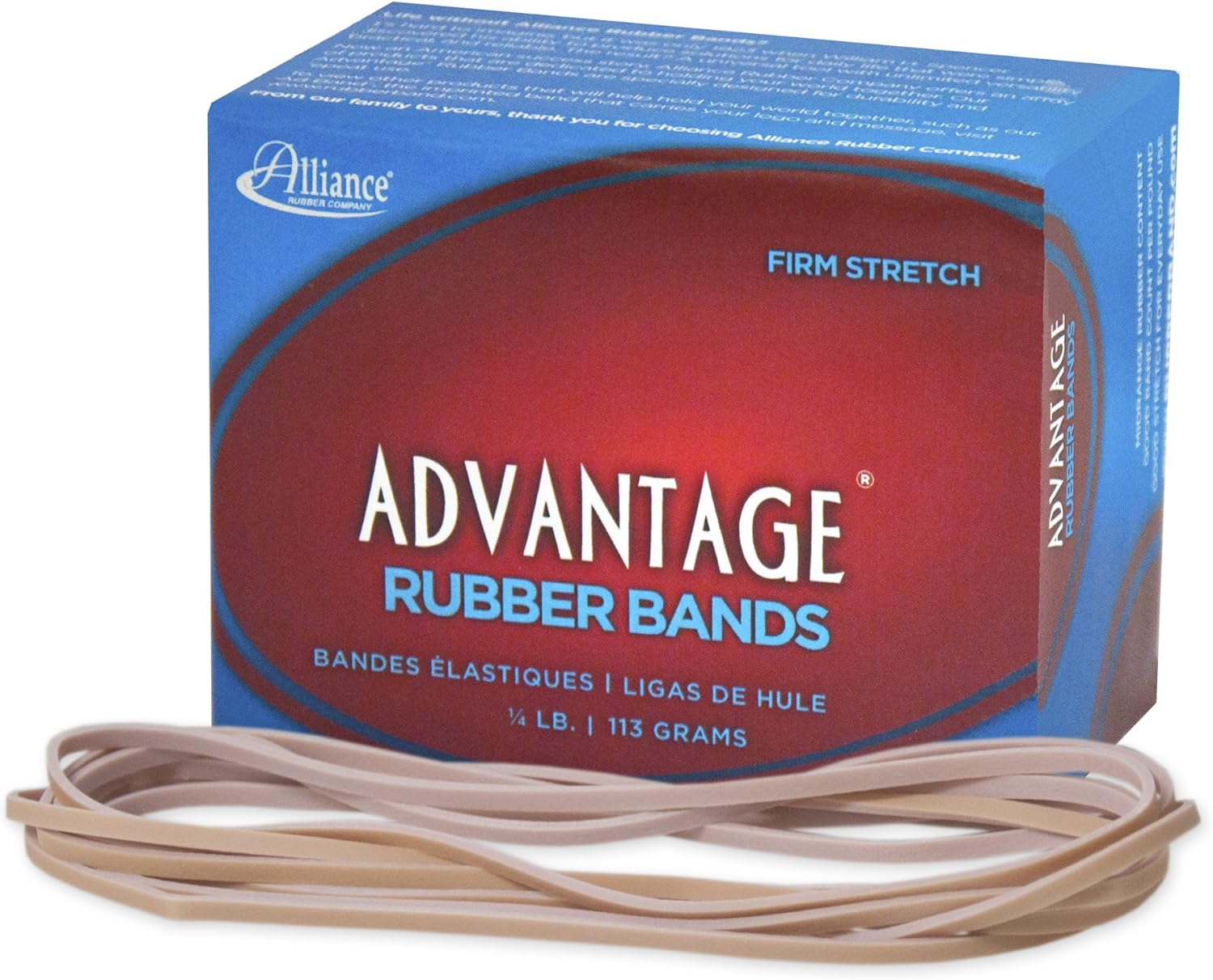 Alliance 26545 Rubber Bands No 54 1Lb. Assorted Sizes Natural image number 1