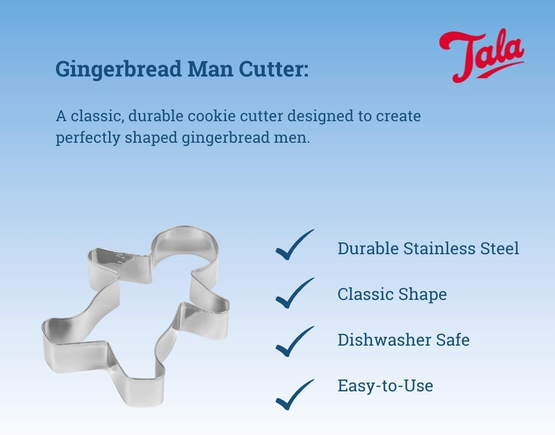 Tala Gingerbread Man Cutter, Stainless Steel