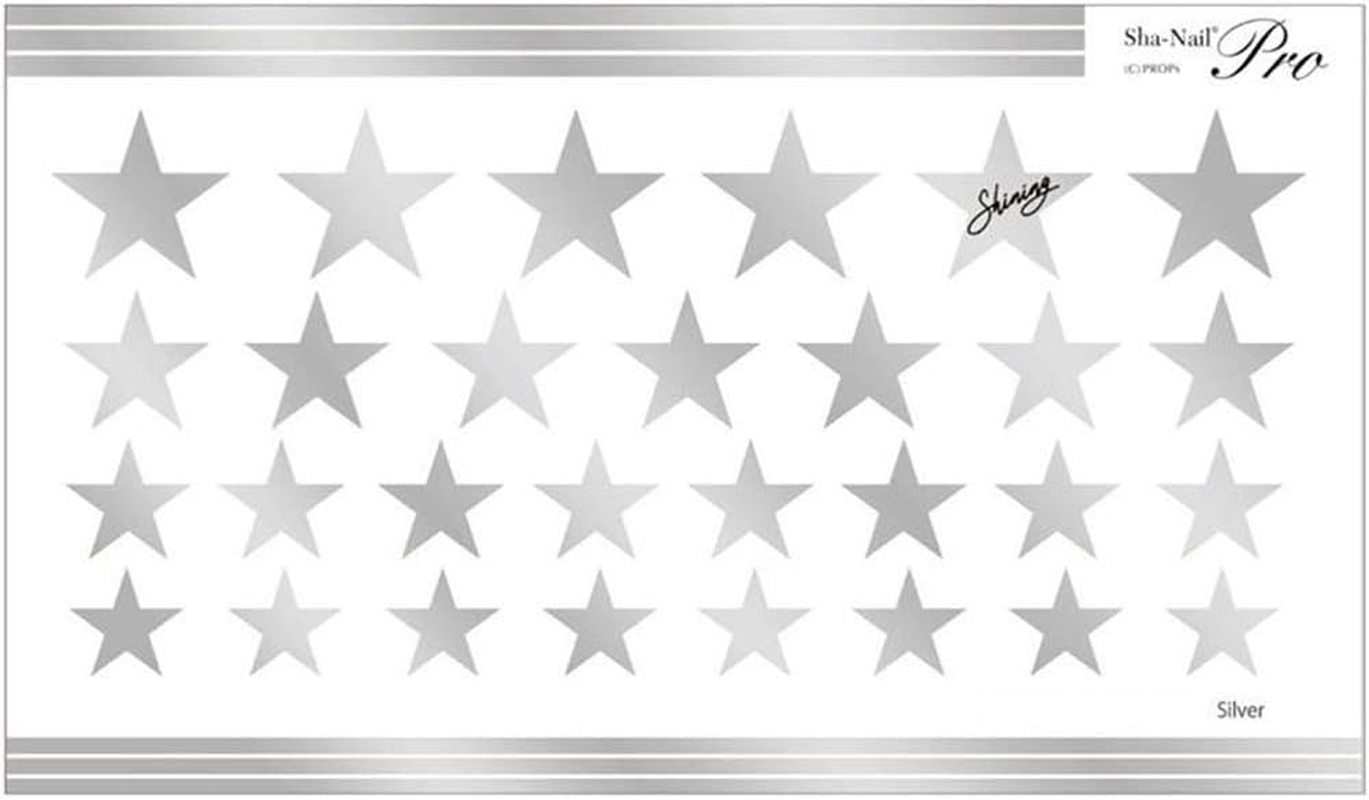 Sha Nail Charm Sha-Nail Charm Brilliant Stars Silver 1 Piece