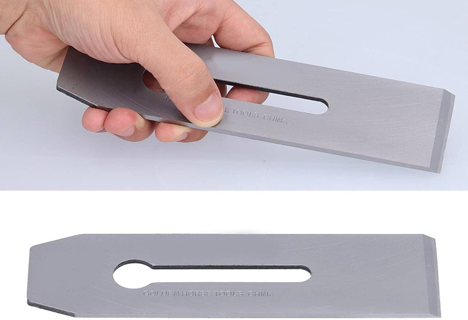 ANKROYU 2-Pack Hand Planer Cutter, Wear-Resistant Steel Replacement Blades for Woodworking, Handheld Wood Planer Cutter for Woodworking Projects image number 4