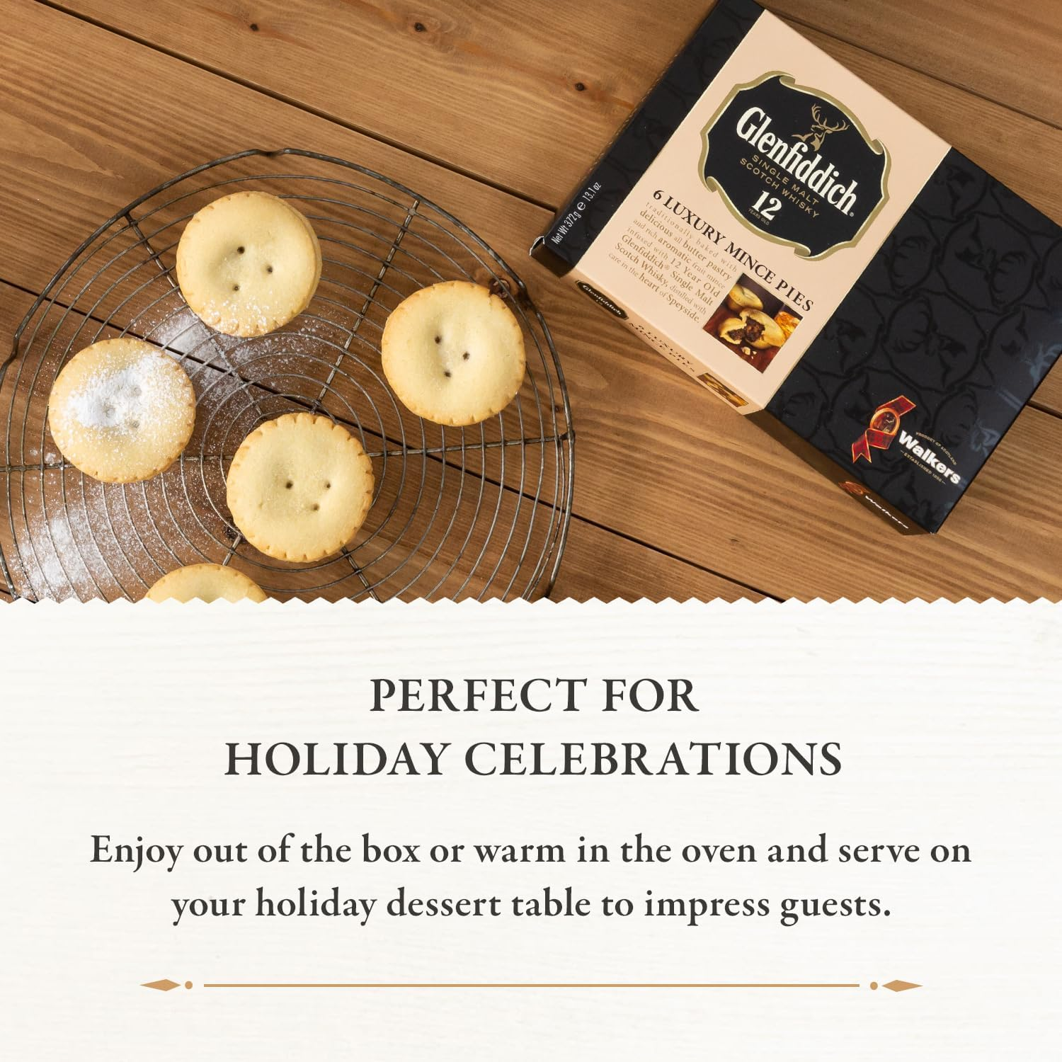 Walkers Shortbread Glenfiddich Mincemeat Tarts, 13.1-Ounce Boxes (Pack of 2) image number 4