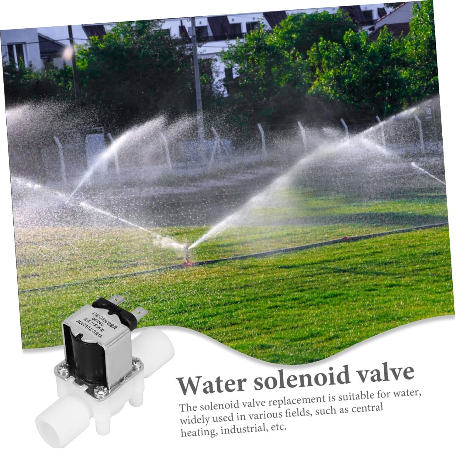 SOLUSTRE 4Pcs Electric Water Solenoid Valve for Sprinkler System Solenoid Valve for Lawn Garden Water Control for Drip Irrigation and Gardening Tools image number 2