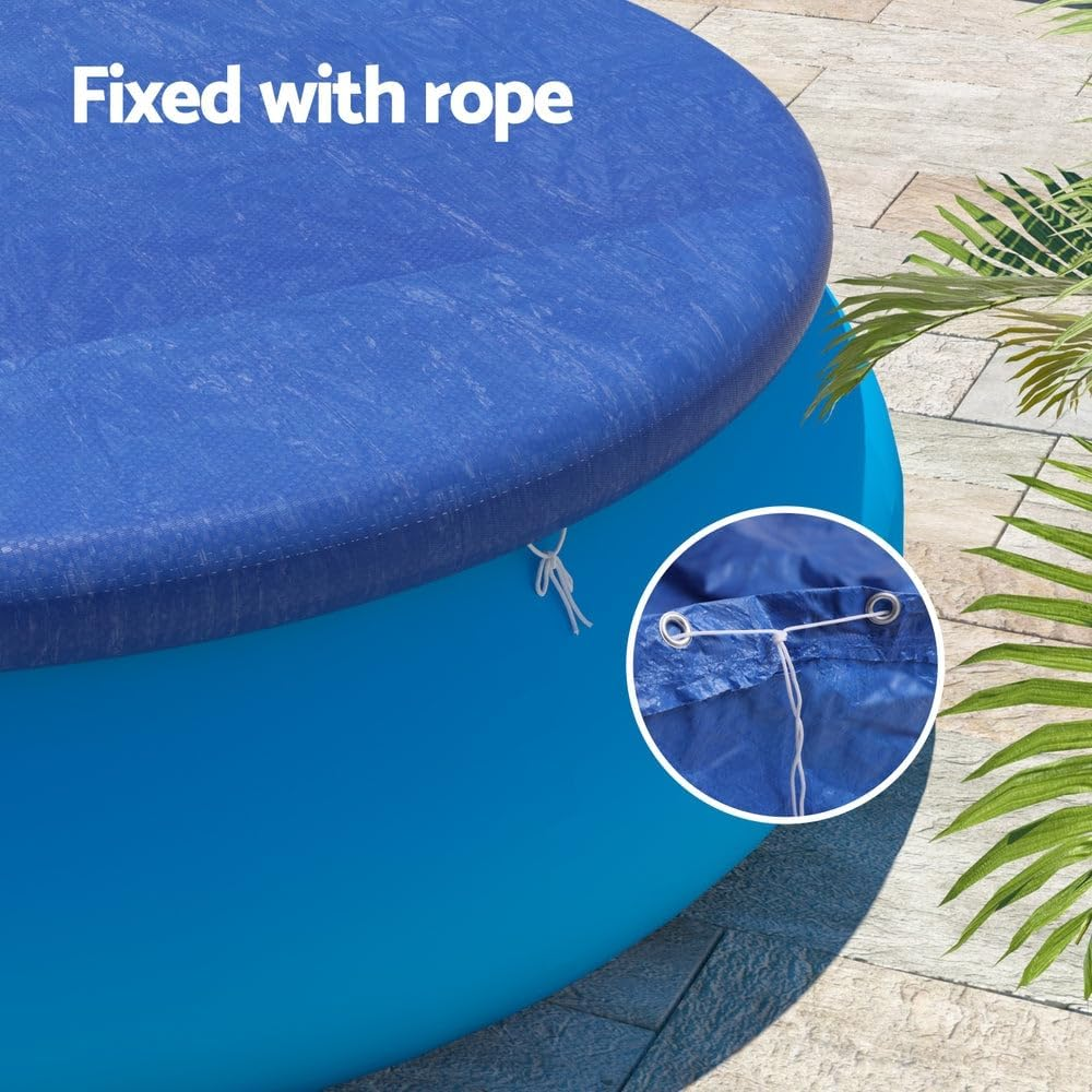 Aquabuddy Pool Cover Fit 2.44M Ring Above-Ground Swimming Pool Protector Blue image number 1