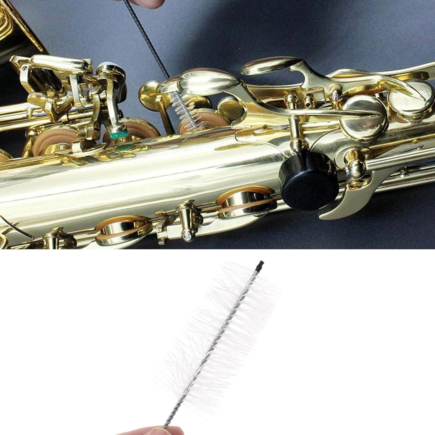 SING F LTD 6Pcs Trumpet Care Tool Clean Kit Mouthpiece Pocket Trumpet Instrument Cleaning Musical Instrument Maintenance Care Accessory image number 4