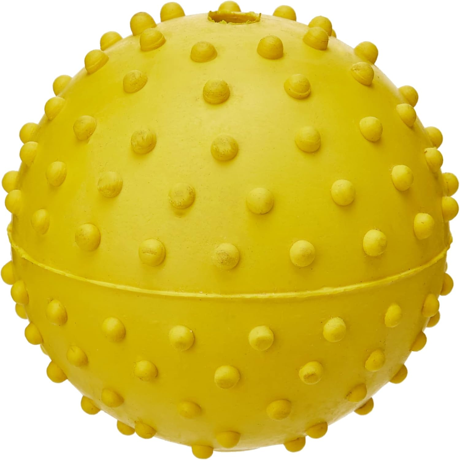 Classic Pet Products Rubber Pimple Ball with Bell, 60 Mm, Yellow