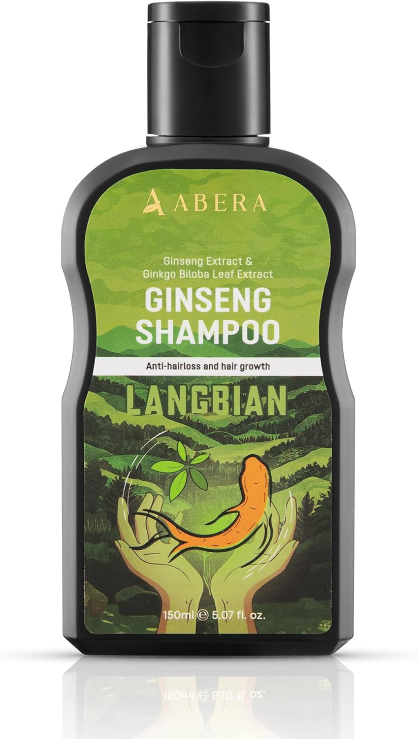 ABERA High-Performance Anti-Dandruff Shampoo &ndash; Herbal Formula with Langbian Ginseng, Natural Deep Cleansing, Sulfate & Paraben Free, Soothes Itchy Scalp &ndash; 150Ml