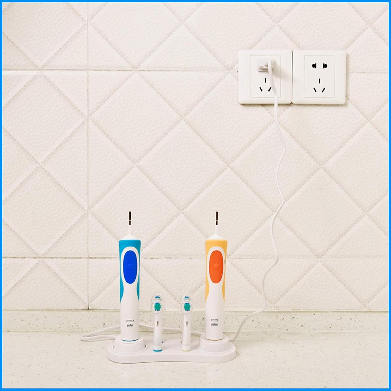 Electric Toothbrush Heads Holder Case - Toothbrush Charger Holder Compatible with Oral-B Series, Vitality Precision Clean, Trizone, Vitality Dual Clean Head Cover Case image number 5