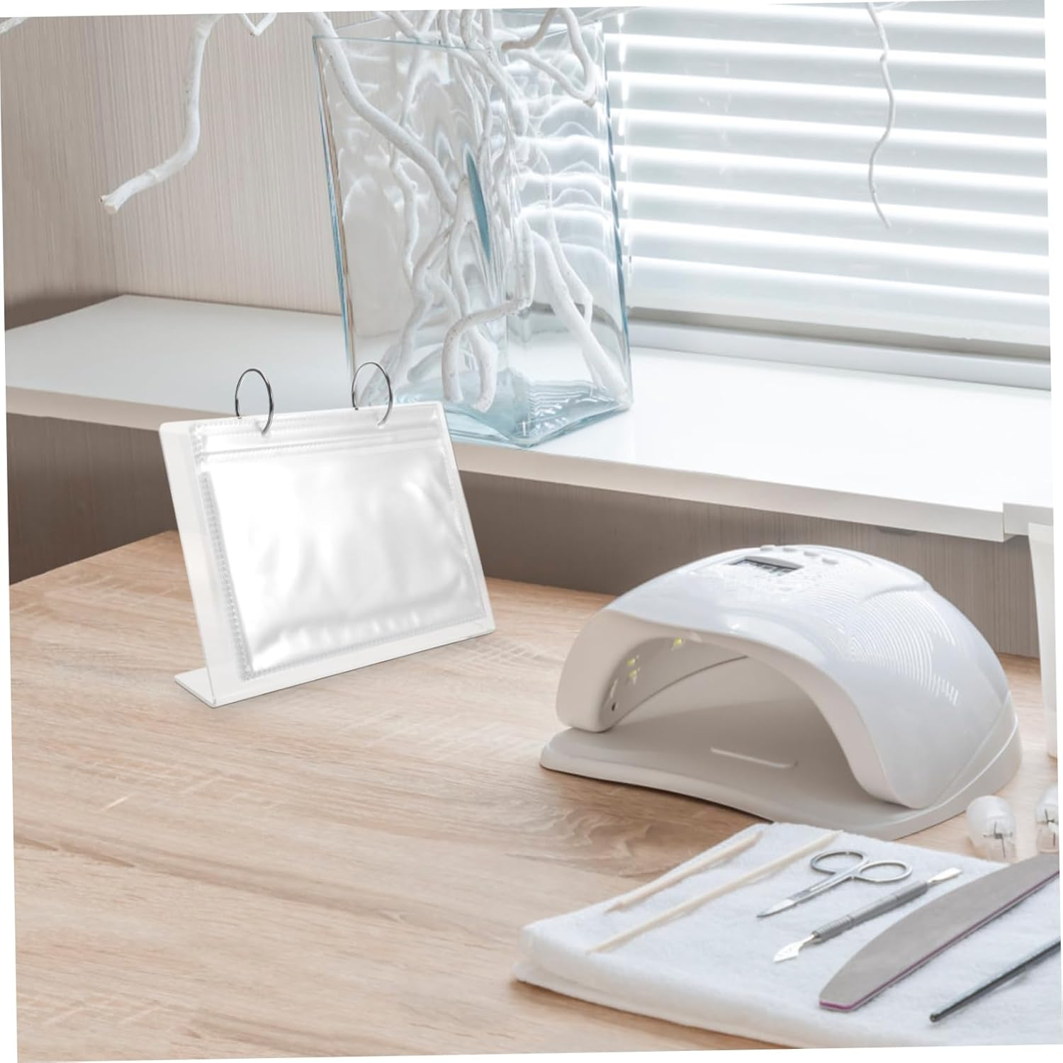 LALADEFIEE Nail Art Storage Book Display Stand Press Nail Display Book for Stickers Sample Cards image number 6