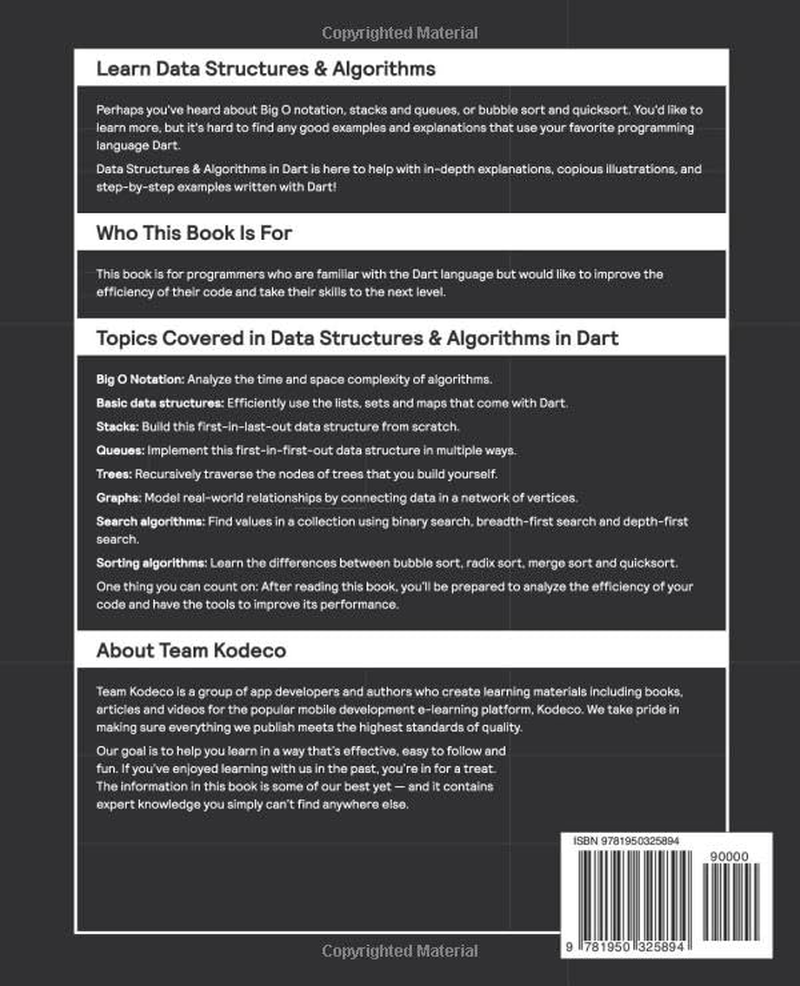 Data Structures & Algorithms in Dart (Second Edition): Algorithmic Thinking Made Easy