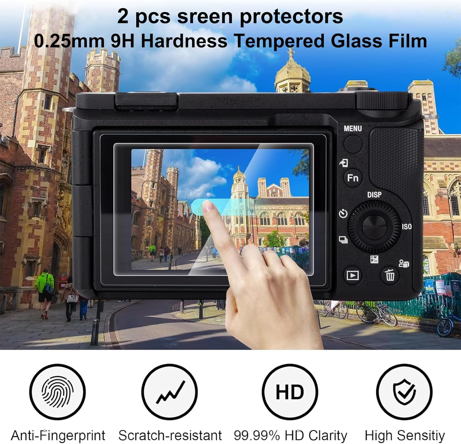 Rieibi Silicone Case for Canon G7X Mark III Case, G7X Mark III Accessories with 2 Pcs Sreen Protectors,Detachable Lens Cover for Canon G7X Mark III Cover - Black image number 6