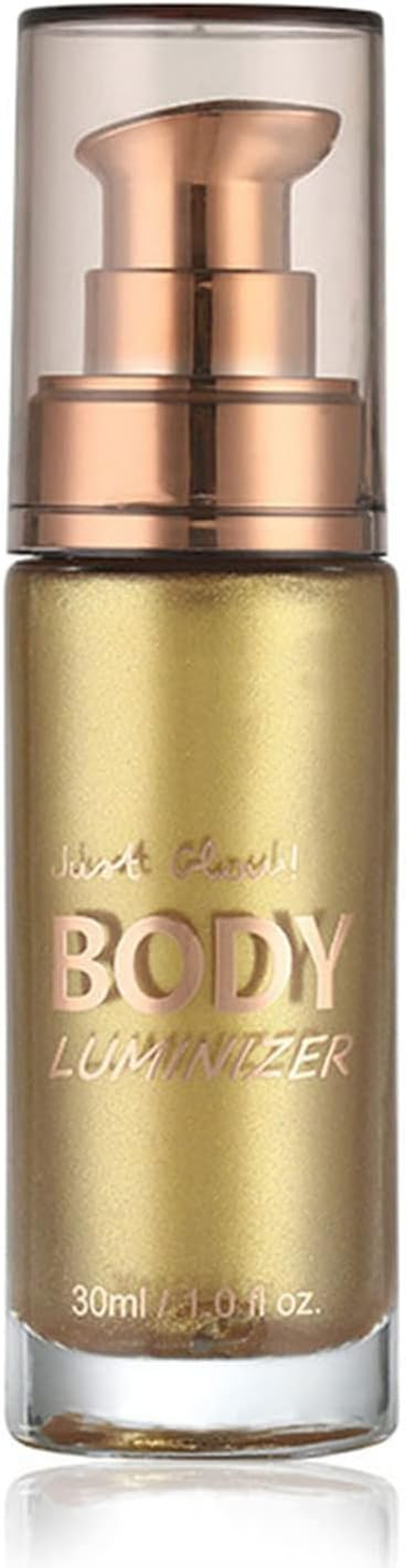 MAEPEOR Body Luminizer 6 Colors Waterproof Smooth Shimmer Face Glow Illuminator Non-Sticky Liquid Highlight (30 ML, 06 Rose Pink)