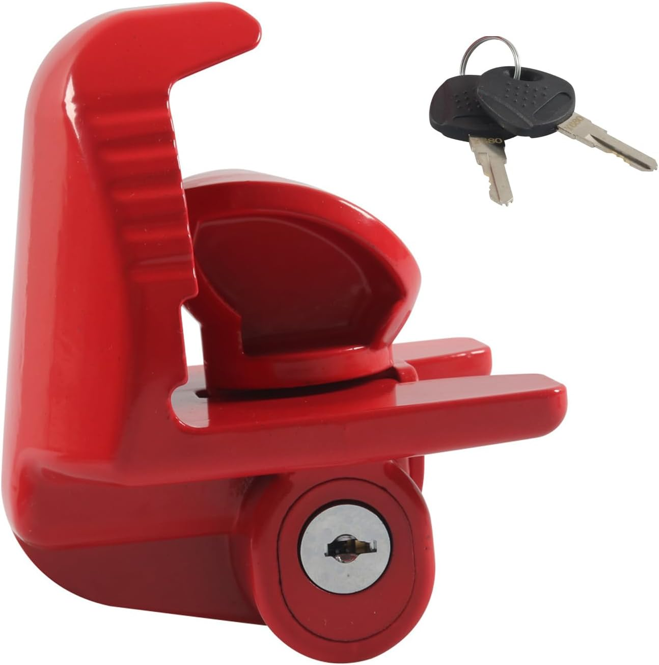 Taoluwin Trailer Hitch Lock Universal Adjustable Fit 1-7/8" 2" 2-5/16" Couplers, Heavy Duty Weatherproof Caravan Hitch Lock, Anti-Theft RV Locks for Trailers, Trucks, Boats image number 3