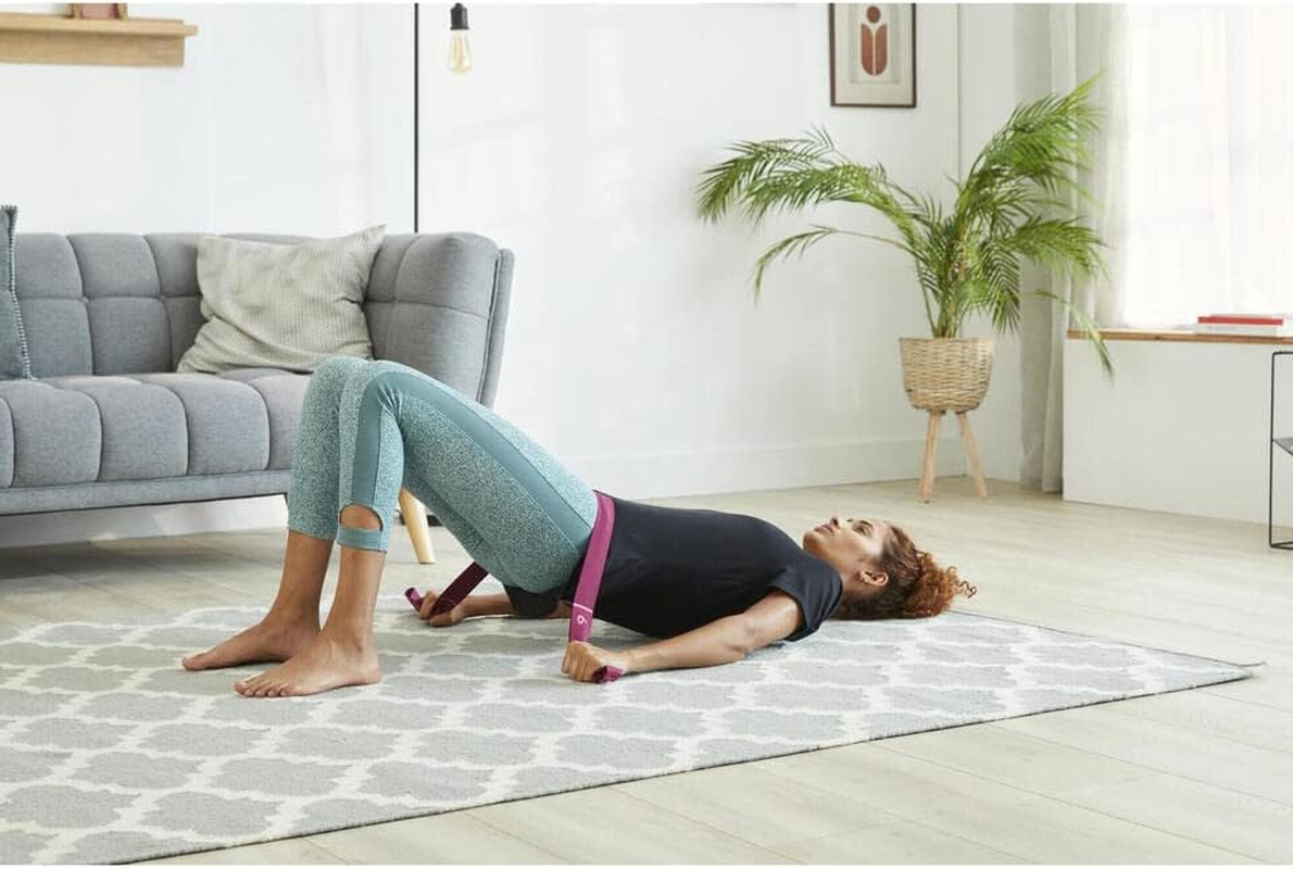 Nyamba Decathlon Fitness Resistance Textile Band, Purple, 10 Kg Unique Size