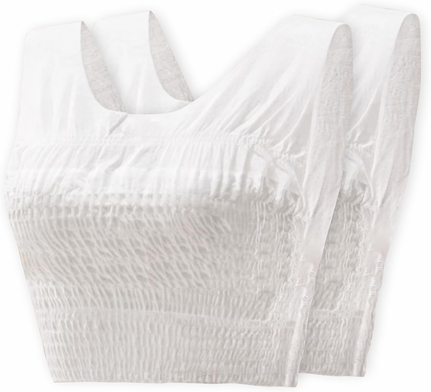 LITTLOO Disposable Wearable Feeding Bra | Super Absorbent & Breathable | One-Piece, Pressure-Free, Elastic Fit for Nursing Mothers &ndash; 2 Pcs White image number 6