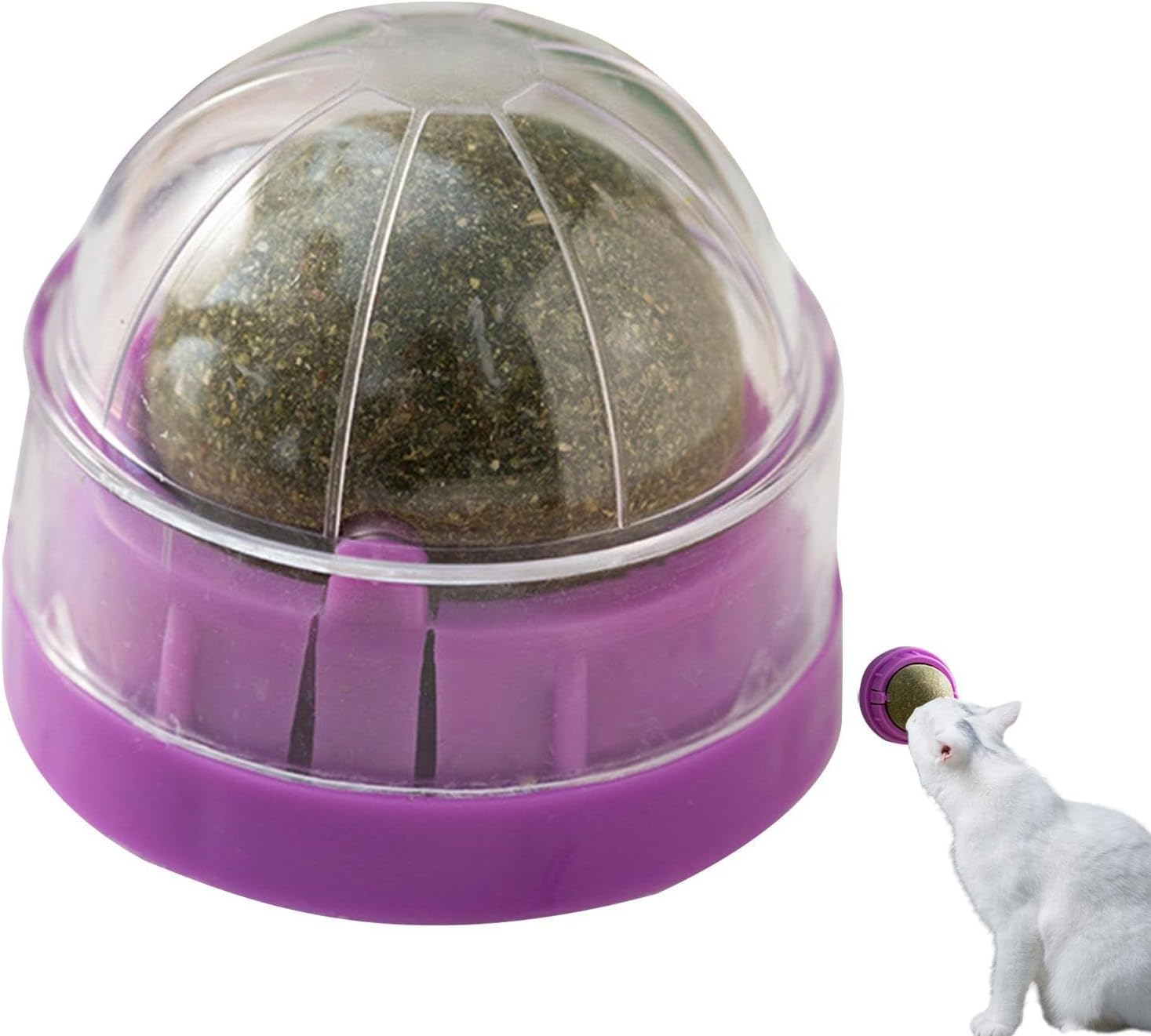 Catnip Wall Ball Toy | Rotatable Edible Kitten Toys for Cats Lick - Healthy Teeth Cleaning Chew Toys, Organic Ball Edible Kitten Toys, Cat Wall Treats, Catnip Lickable Balls Borato image number 5