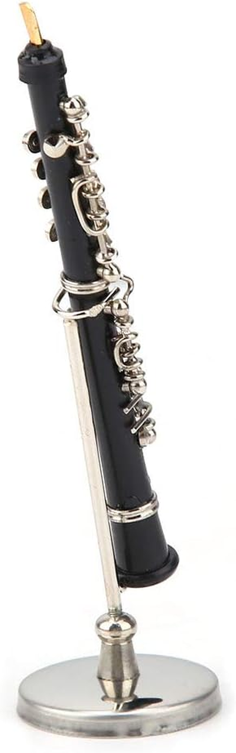 Joyzan Miniature Clarinet Model, Mini Musical Instrument Dollhouse Instruments Set Dollhousemusical Oboe Box Toy Bass Decoration Accessories Tubes Ornaments Displa Guitar Harp Model Jewellery Home image number 2