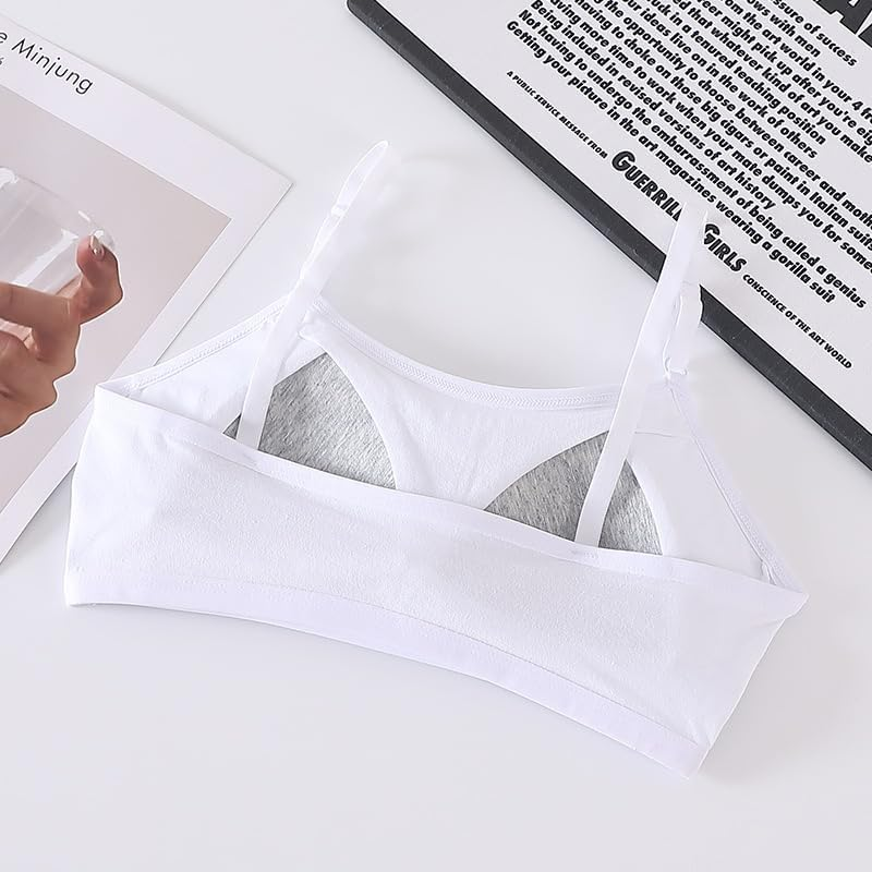 Big Girls Bra Comfort Flex Fit Seamless for Girl Teens with Adjustable Straps, Pull-On Design - Multi-5Pack image number 4