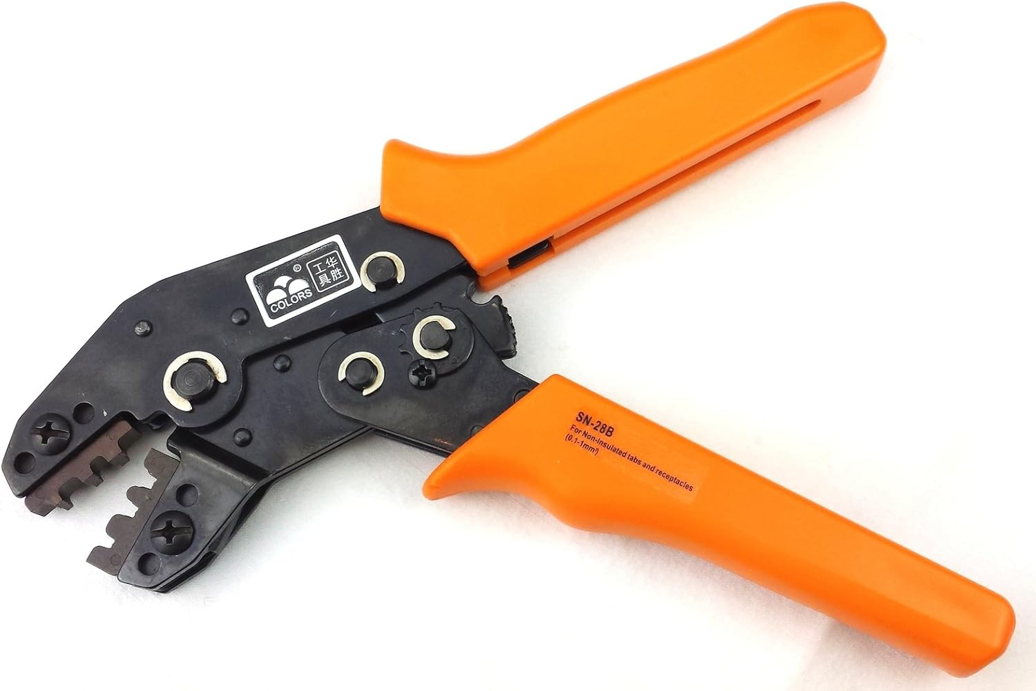NUZAMAS Insulated Terminal Ratcheting Ferrule Crimper Plier Crimping Cable Capacity 0.25-2.5Mm&sup2; AWG 23-13 Includes 240 Terminals/Connectors