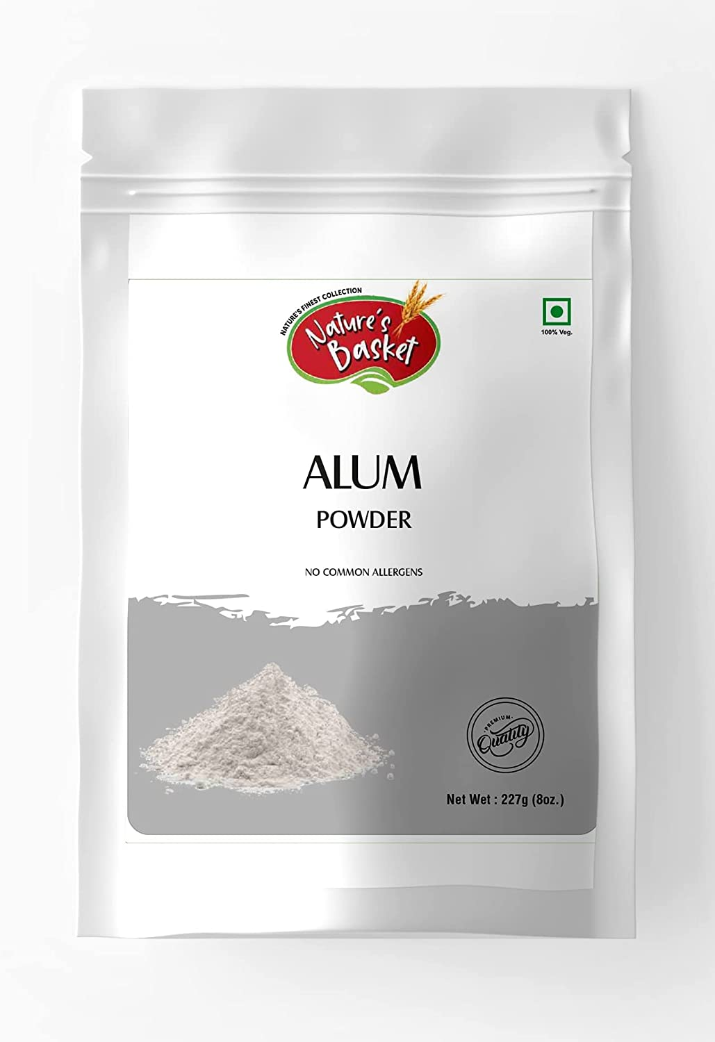 Nature'S Basket Alum (Potassium Alum) Powder 227G (8 Oz) image number 1