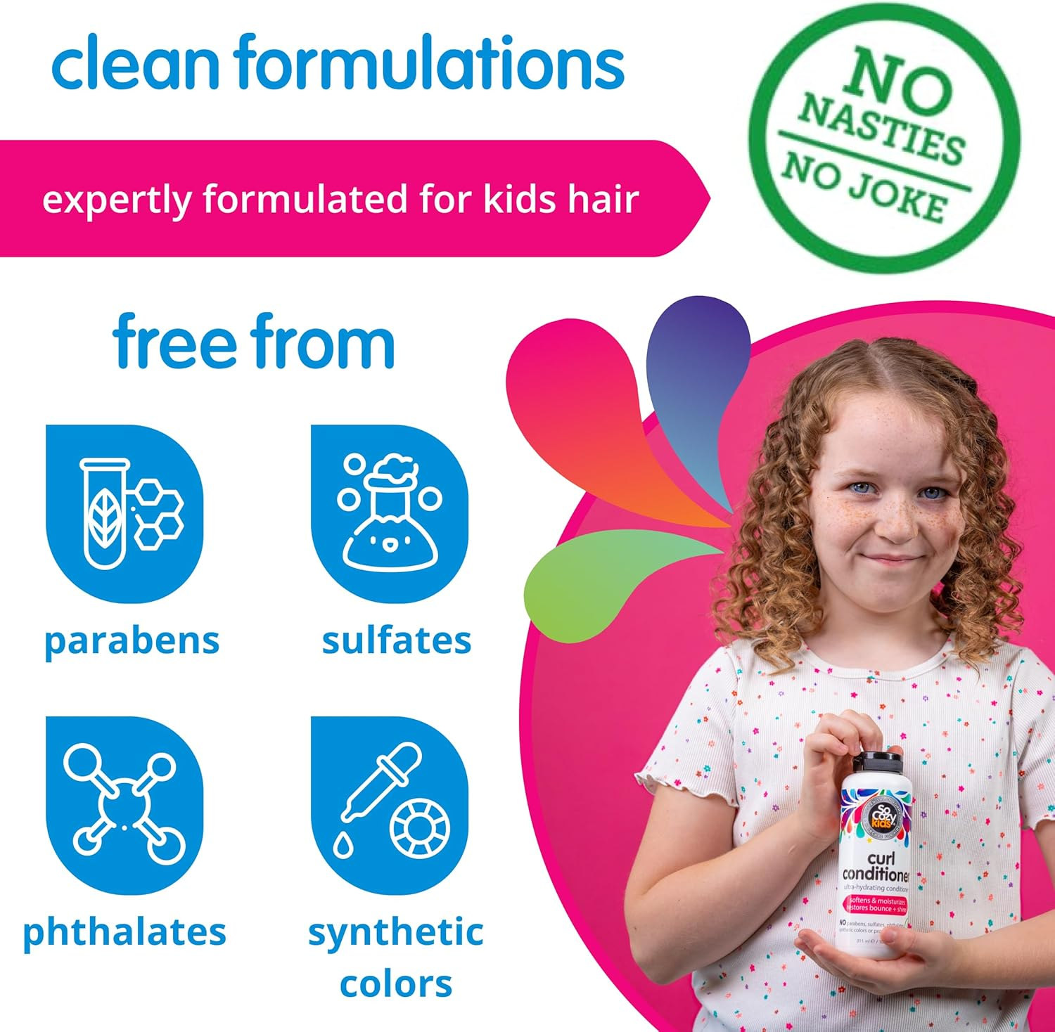 Socozy Boing Curl Conditioner Sweet-Cr&egrave;me for Kids, No Frizz or Fuss, Curls Done Right, 10.5 Fluid Ounce image number 4