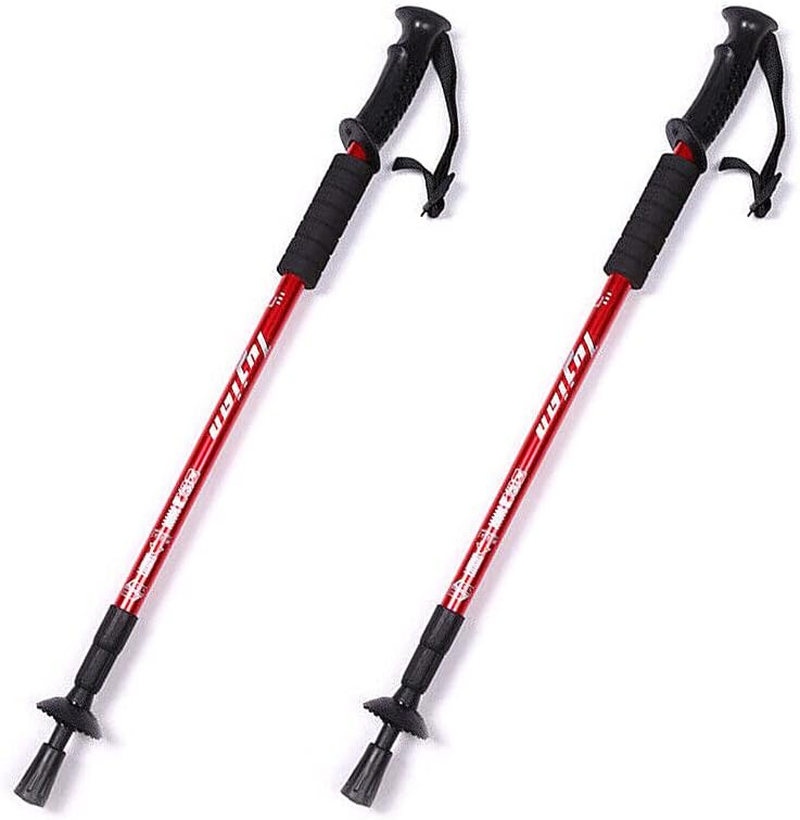 2X Lightweight Hiking Trekking Poles Walking Stick anti Shock Adjustable image number 4
