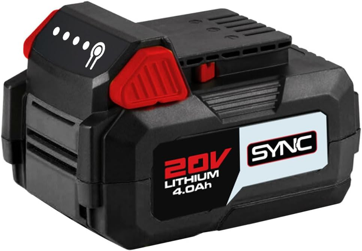 Baumr-Ag 20V 4Ah SYNC Lithium-Ion Battery, Replacement or Spare Battery, Rechargeable
