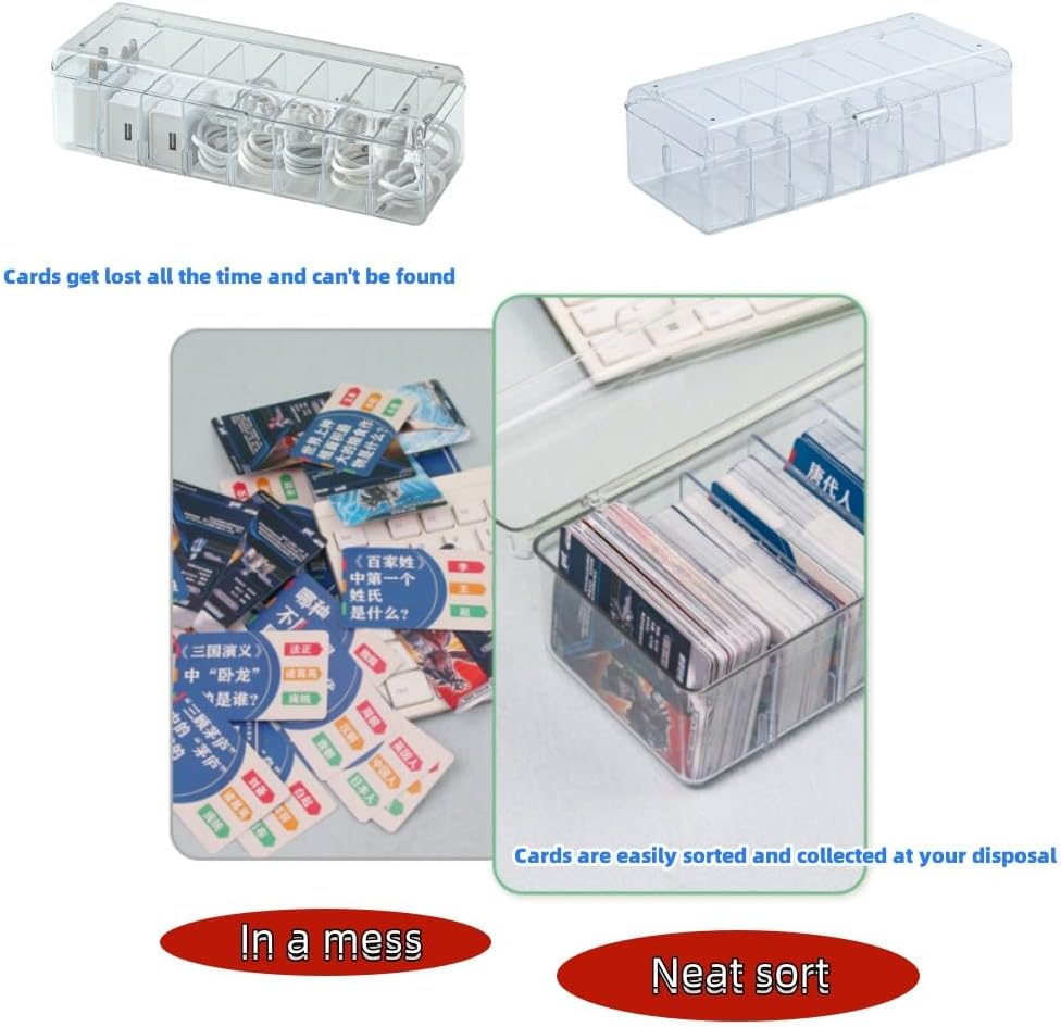 DACUAN Poker Storage Box, Multi-Card Organizer Box image number 5