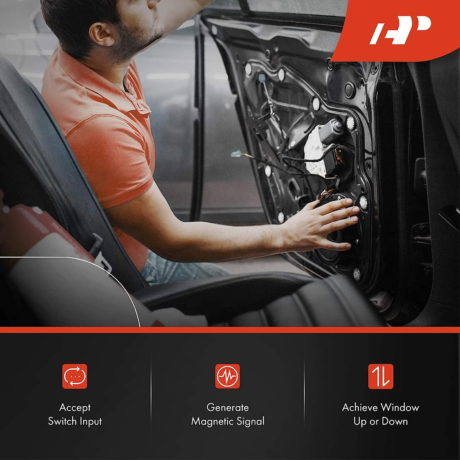 A-Premium Power Window Lift Motor Compatible with BMW E39 525I 528I 530I 540I M5 Z8, Replace# 67628360512, 51358252429 image number 4